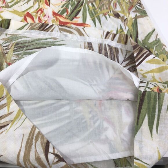 J. Jill Love Linen Pocket dress size XS Palm Frawn Leaves Beach Sleevele… - Picture 8 of 10